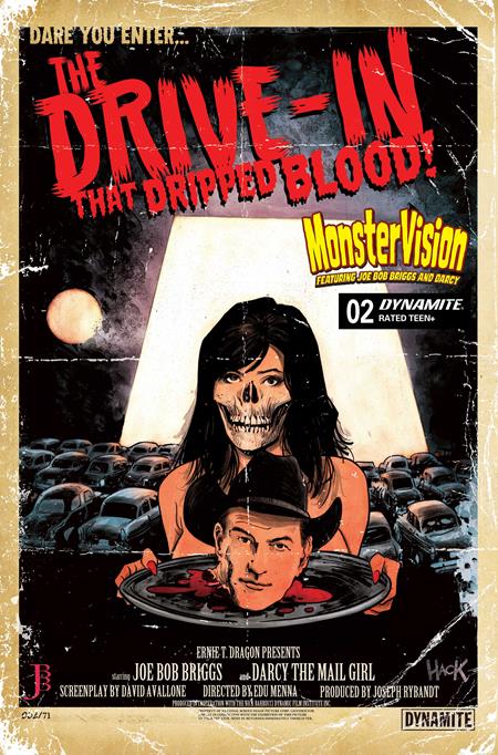 MONSTERVISION FEATURING JOE BOB BRIGGS AND DARCY #2 CVR B ROBERT HACK VAR FOC January 4, 2027