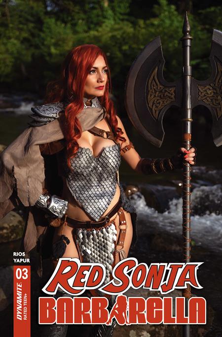 RED SONJA BARBARELLA #3 CVR D COSPLAY IVY RED SONJA VAR FOC November 30, 2026