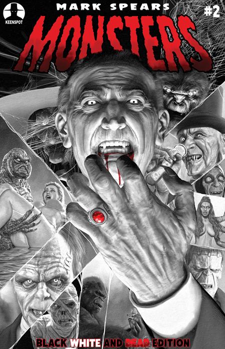 MARK SPEARS MONSTERS #2 4TH PTG BLACK WHITE & DEAD EDITION CVR F INC 1:25 MARK SPEARS INFINITY GAUNTLET #1 HOMAGE HOLOFOIL VAR FOC November 30, 2026
