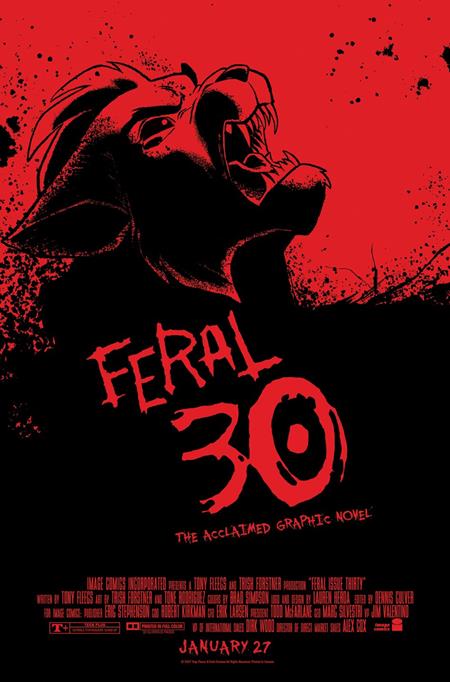FERAL #30 CVR B TONY FLEECS & TRISH FORSTNER 30 DAYS OF NIGHT HOMAGE VAR FOC January 4, 2027