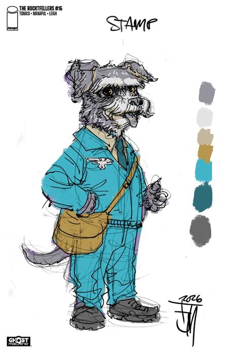 ROCKETFELLERS #16 CVR C FRANCIS MANAPUL DESIGN SKETCH VAR FOC January 4, 2027