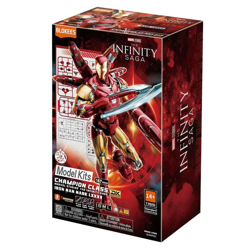 Marvel Infinity Saga Champion Class 01 Iron Man MK85 Model Kits | Blokees