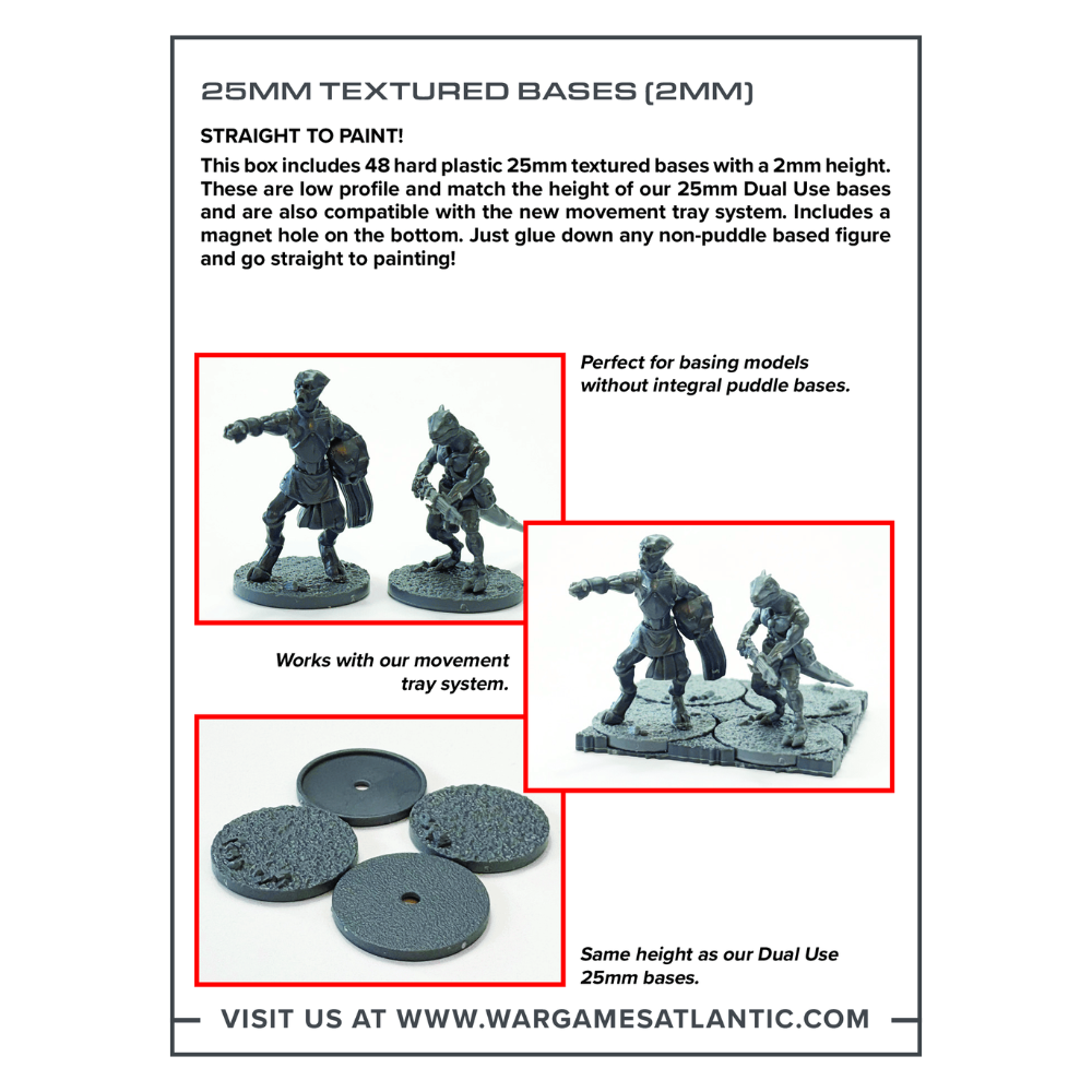 25MM Texture Bases (2MM)