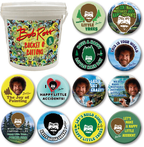 Bob Ross 144 Pc Bucket O' Buttons