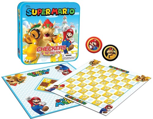 Super Mario Vs Bowser Checkers & Tic Tac Toe Combo
