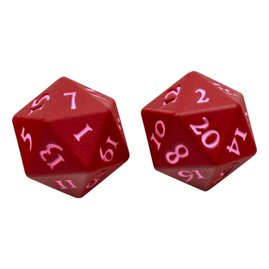 UP VIVID HEAVY METAL DICE RED (24)