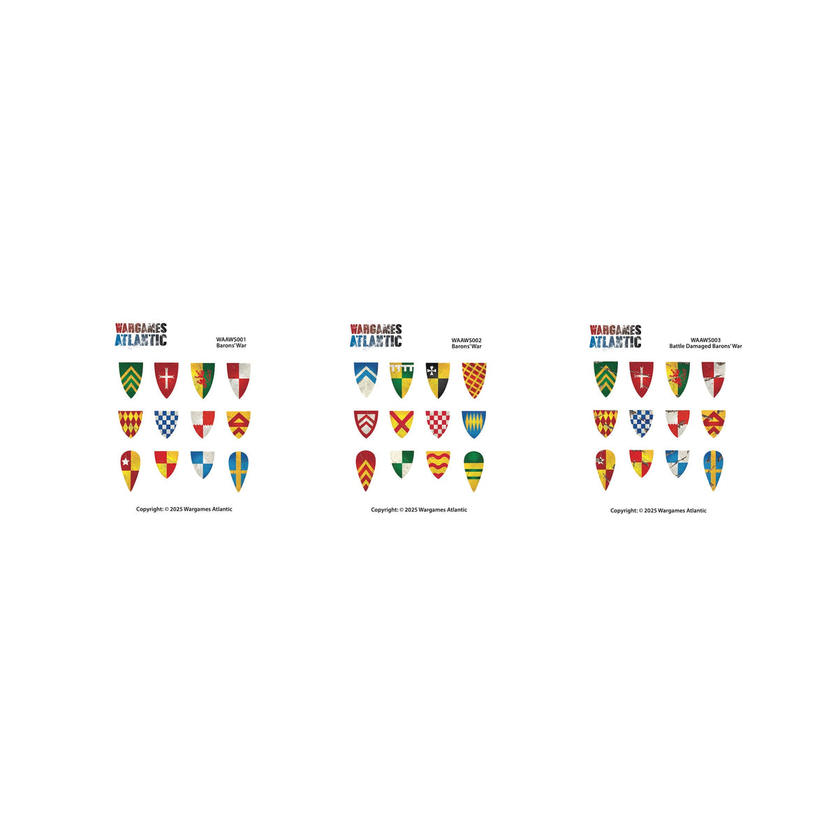 Barons' War Shield Decals (01)