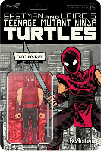 Super7 - Teenage Mutant Ninja Turtles - ReAction Figures Wv11 - Foot Soldier (Comic Color)