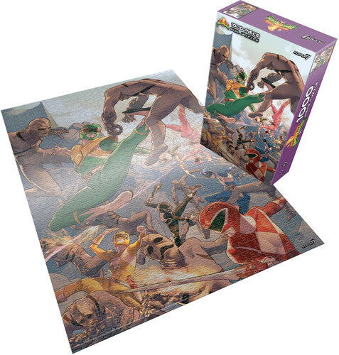 Super7 - Mighty Morphin Power Rangers - Rangers Grouped Foil Puzzle