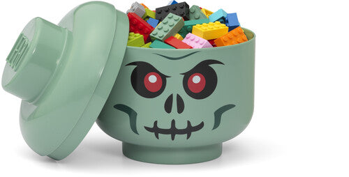 LEGO Small Stackable Storage Head, Green Skeleton