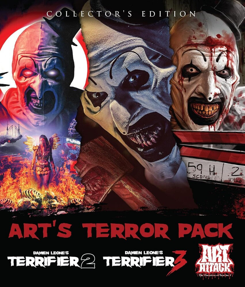 Art's Terror Pack: Terrifier 2 / Terrifier 3 / Art Attack: The Dissection of Terrifier 3 - Blu-ray