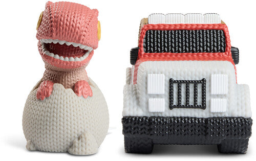 Jurassic Park - Dino Hatching Egg & Park Vehicle Vinyl Figure 2-Pack