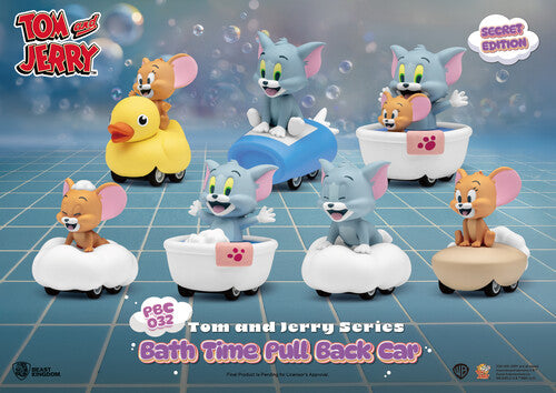 Beast Kingdom - Tom and Jerry - Pull Back Car - Bath Time Blind Box 6pc Set