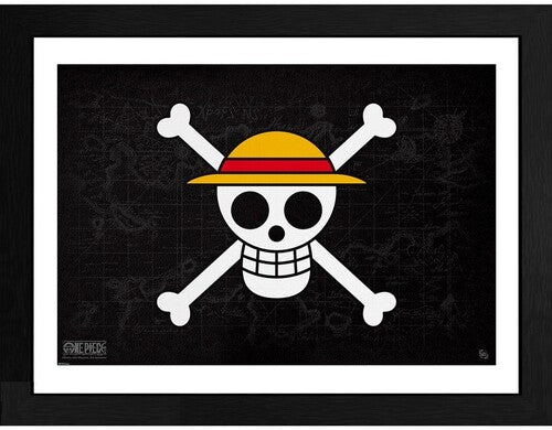 One Piece - Framed Print - Skull (12" x 16")