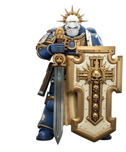 Warhammer 40K: Secret Level - Ultramarines: Levantus with Power Sword, Stormshield & Bolt Pistol 1/18 Action Figure
