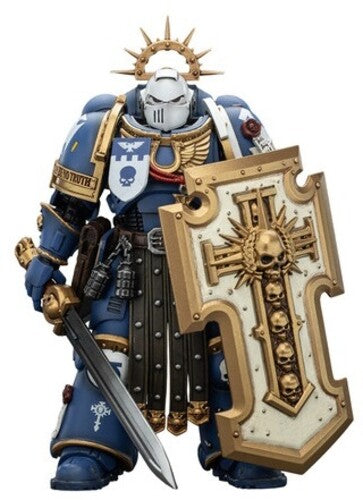 Warhammer 40K: Secret Level - Ultramarines: Torvald with Power Sword Stormshield & Bolt Pistol 1/18 Action Figure