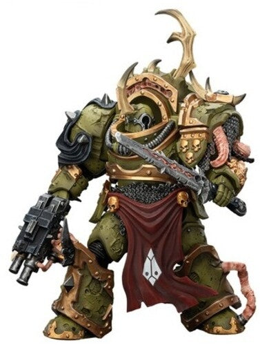 Warhammer 40K - Death Guard: Blightlord Terminator 3 with Combi-bolter & Bubotic Blade 1/18 Action Figure