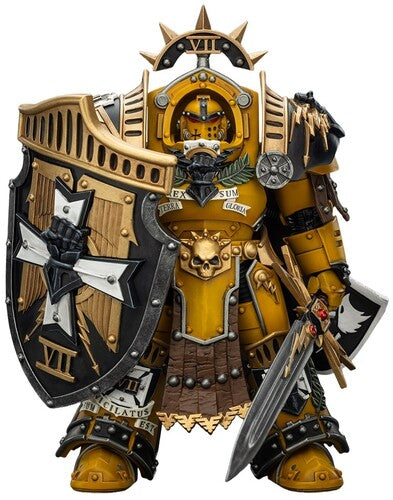 Warhammer 40K: The Horus Heresy - Imperial Fists: Legion Praetor Terminator Armour with Power Sword & Vigil Storm Shield 1/18 Action Figure
