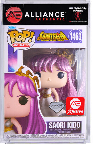 Funko POP! Anime: Saint Seiya Athena (Saori Kido) in Diamond Collection Glitter (AE Exclusive) - Alliance Authentic Encapsulated