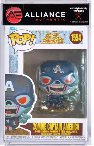 Funko POP! Marvel: Marvel Zombies - Zombie Captain America - Alliance Authentic Encapsulated