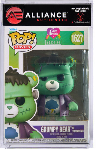 Funko POP! Movies: Carebears x Universal Monsters - Grumpy Bear Frankenstein - Alliance Authentic Encapsulated