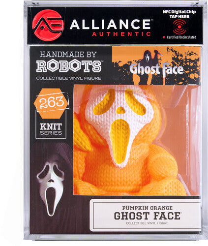 Ghost Face Pumpkin Orange Limited Edition Vinyl Figure - Alliance Authentic Encapsulated
