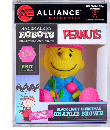 Peanuts - Charlie Brown Blacklight Christmas Limited Edition Vinyl Figure - Alliance Authentic Encapsulated