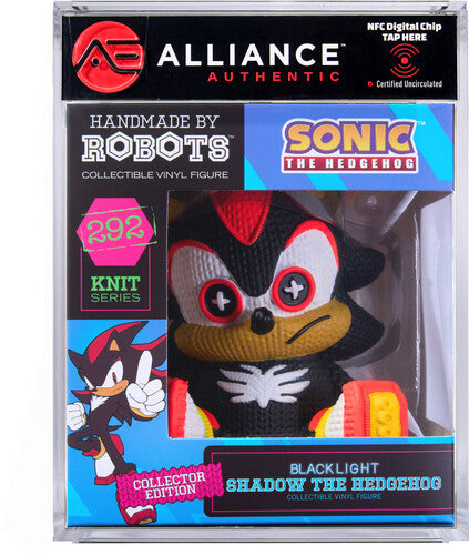 Sonic the Hedgehog - Shadow Blacklight Limited Edition Vinyl Figure - Alliance Authentic Encapsulated