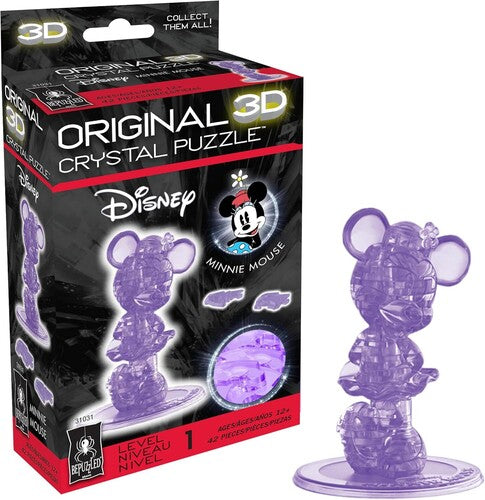 BEPUZZLED - Disney - Minnie Mouse (purple) 3D Crystal puzzle