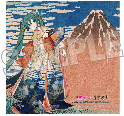 Hatsune Miku x Katsushika Hokusai iXima - Hand Towel - Fine Wind Clear Morning