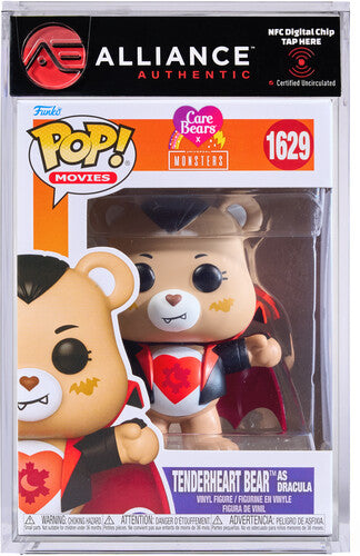 Funko POP! Movies: Carebears x Universal Monsters - Tender Heart Bear as Dracula - Alliance Authentic Encapsulated