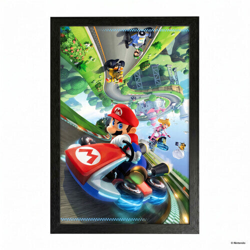 Super Mario - Mario Kart 8 - 11x17 Framed Gel Coat