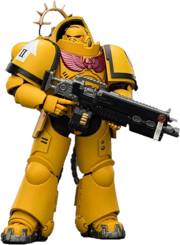 Warhammer 40K: Space Marine - Imperial Fists: Heavy Intercessor with Heavy Bolt Rifle & Bolt Pistol Game Edition 1/18 Action Figure