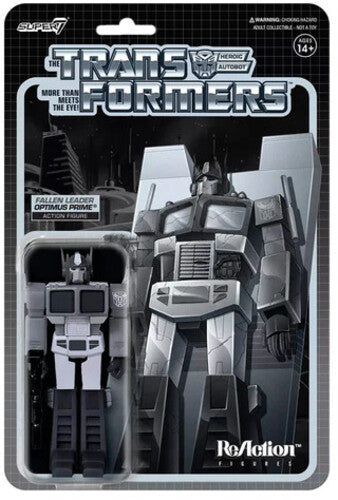 Transformers - ReAction Figure Wv1 - Optimus Prime Fallen Leader (Greyscale)