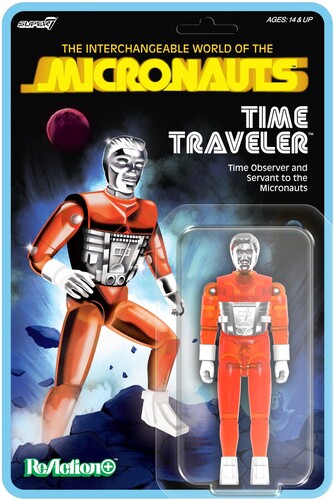Micronauts - ReAction+ Wv4 - Time Traveler (Translucent Orange)