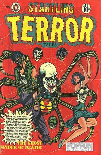 Pre-Code Horror Comic Book Cover - Startling Terror (17x12) Metal Sign