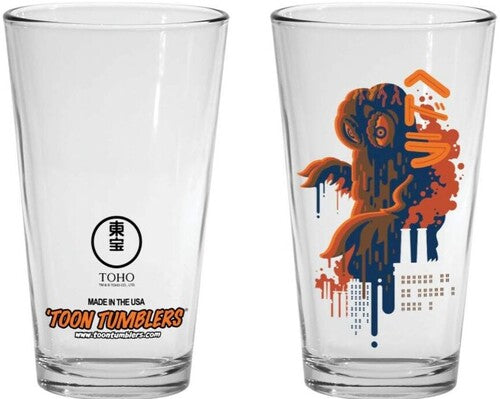 Toon Tumblers - Godzilla - Hedorah Tom Whalen Art Pint Glass