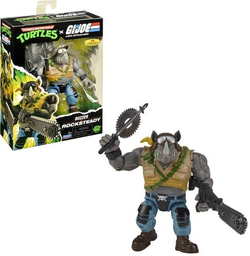 Teenage Mutant Ninja Turtles x G.I. Joe - Buzzer x Rocksteady Action Figure (TMNT)