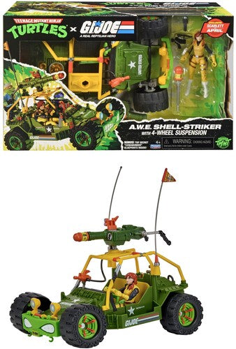 Teenage Mutant Ninja Turtles x G.I. Joe - AWE Shell-Striker with Scarlett x April Figure (TMNT)