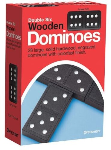 Pressman Classic Games: Double Six Wooden Dominoes