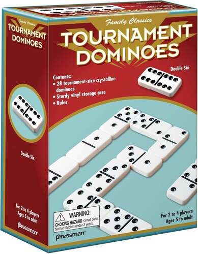 Pressman Classic Games: Double Six Tournament Dominoes, Family Classics