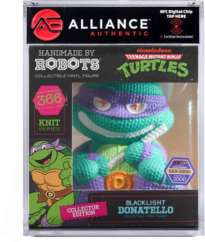 Teenage Mutant Ninja Turtles (TMNT) - Donatello Blacklight Limited Edition Vinyl Figure - Alliance Authentic Encapsulated