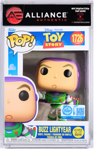 Funko POP! Disney: Toy Story - Buzz Lightyear (Glow-in-the-Dark) (AE Exclusive) - Alliance Authentic Encapsulated