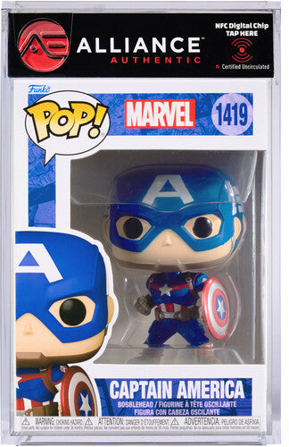 Funko POP! Marvel: Captain America, Marvel New Classics - Alliance Authentic Encapsulated