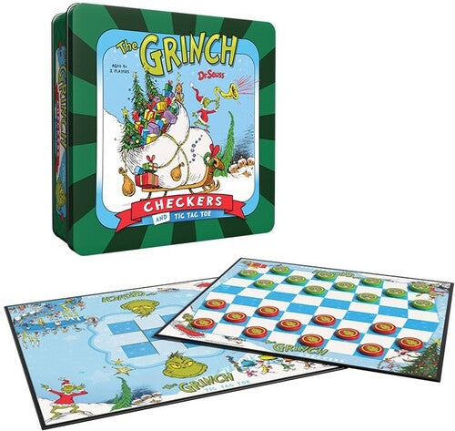 The Grinch - Checkers & Tic Tac Toe Board Game