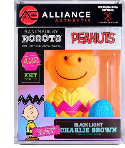 Peanuts - Charlie Brown Blacklight Limited Edition Vinyl Figure - Alliance Authentic Encapsulated