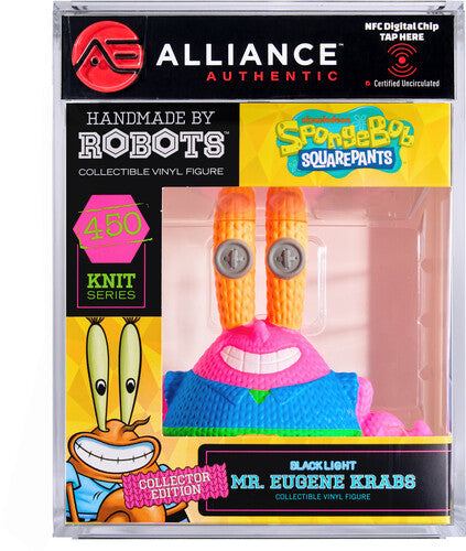 SpongeBob SquarePants - Mr. Eugene Krabs Blacklight Limited Edition Vinyl Figure - Alliance Authentic Encapsulated