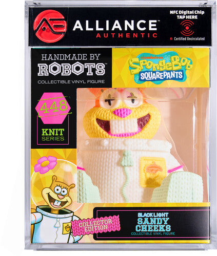 SpongeBob SquarePants - Sandy Cheeks Blacklight Limited Edition Vinyl Figure - Alliance Authentic Encapsulated
