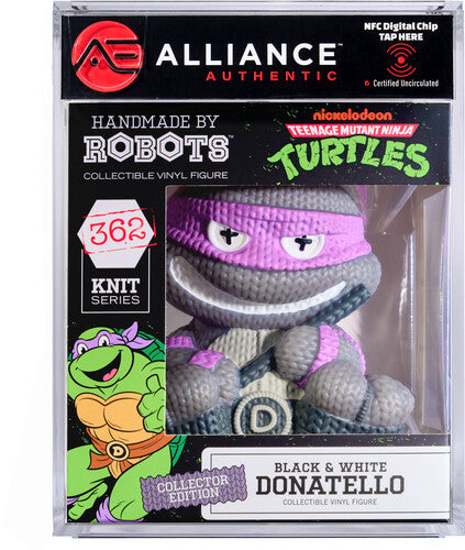 Teenage Mutant Ninja Turtles (TMNT) - Donatello Black & White Limited Edition Vinyl Figure - Alliance Authentic Encapsulated