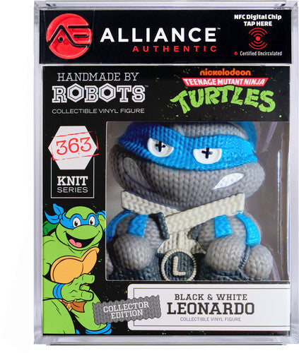 Teenage Mutant Ninja Turtles (TMNT) - Leonardo Black & White Limited Edition Vinyl Figure - Alliance Authentic Encapsulated